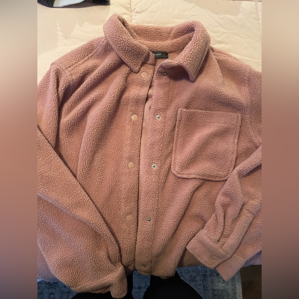 Pink Plush Shacket